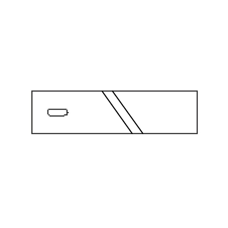 Caja HUESCA negra, llavero 175x60x27 mm.